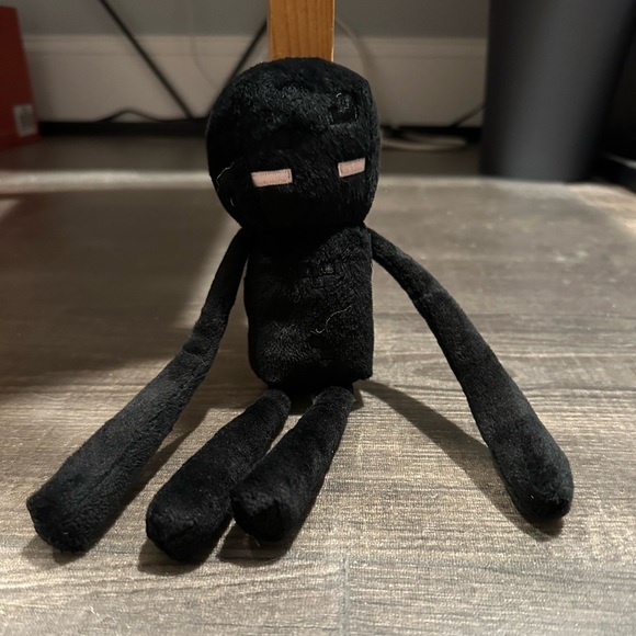 Minecraft Mojang 2014 10" Enderman Stuffed Plush Video Game Black Slender Dangly - Picture 1 of 5